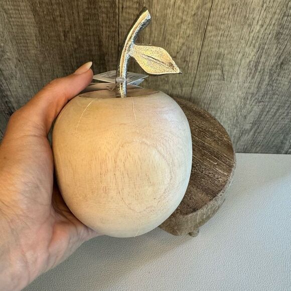 Rustic Wood Apple Home Decor FAST SHIP NEW - Picture 5 of 8